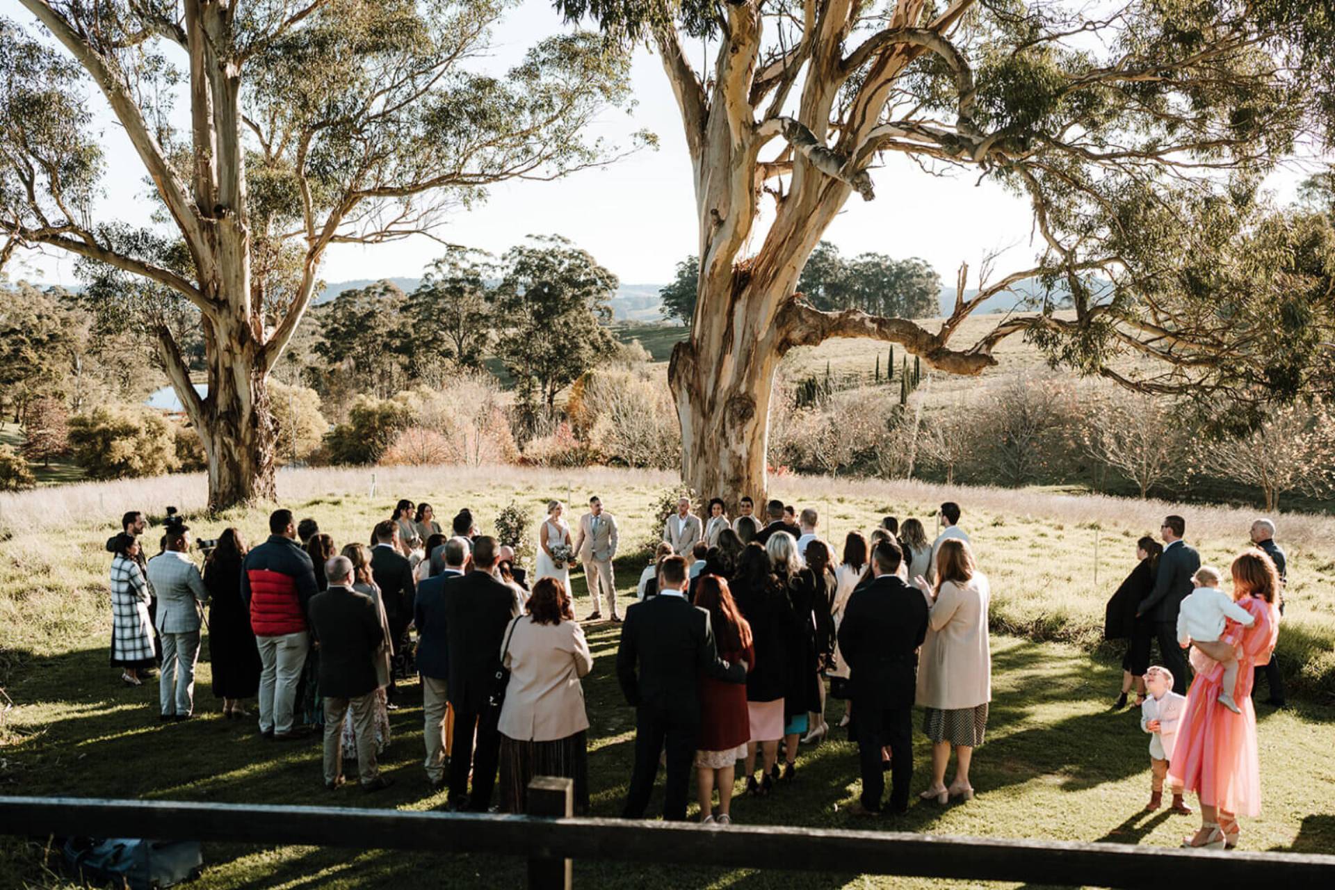 outdoor wedding celebration in moss vale southern highlands nsw